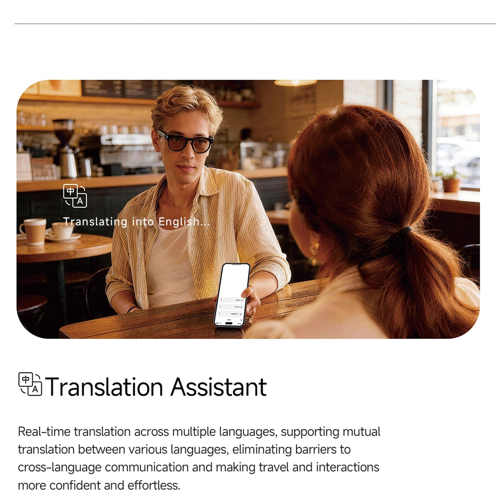MT5 Ultra AI Smart Glasses Real-time Translation Glasses 800W Pixel Camera Photo Video Recording Waterproof Smart Sunglasses NEW
