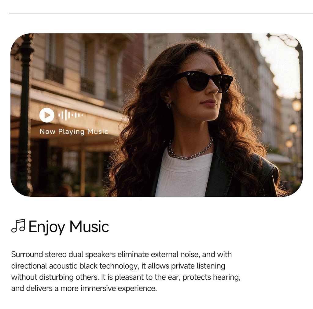 MT5 Ultra AI Smart Glasses Real-time Translation Glasses 800W Pixel Camera Photo Video Recording Waterproof Smart Sunglasses NEW